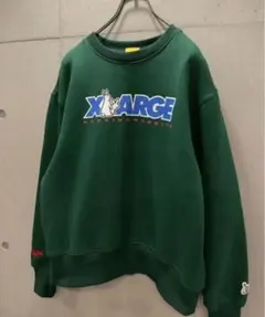 【初期限定コラボ】FR2 XLARGE スウェット トレーナー グリーン M