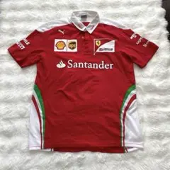【美品】スクーデリアフェラーリ　プーマ　ポロシャツ　Lサイズ　赤