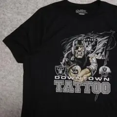 T325 Downtown Tattoo　レイダース　Tシャツ 黒のサムネイル