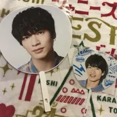 ㊱SnowMan 深澤辰哉 ジャンボうちわ ミニうちわ 2枚セット ふっかさん