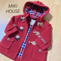 ミキハウス MIKI HOUSE 赤 ダッフルコート 80