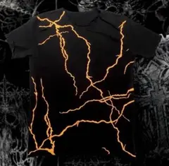 lucien pellat-finet L グランジy2k 稲妻 髑髏 Tシャツのサムネイル