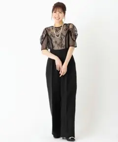 【極美品】ラグナムーン LADYパネルレースドッキングコンビネゾン　Mのサムネイル