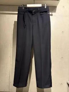 sacai 25ss ウールスラックス ダークネイビー 2のサムネイル