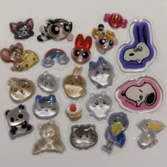 H ボンボンドロップシール 他 おすそ分け ちいかわ パワパフ スヌーピー