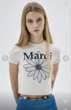Mardi Mercredi 花柄Tシャツ