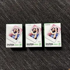 FUJIFILM instaxminiチェキフィルム20枚入×3 合計60枚