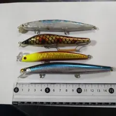 シーバス釣り引退セット ミノー プラグ 5点セット - メルカリ