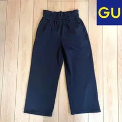 ど*ど様 GU ジーユー GIRLSカットソープルオンワイドパンツ