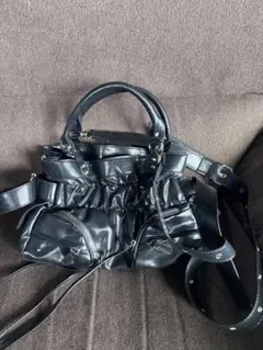 ブラックショルダーバッグ SHEIN