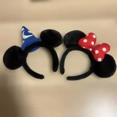 ディズニーリゾート ミニー ミッキーカチューシャ ファンタジア ドット ノーマル