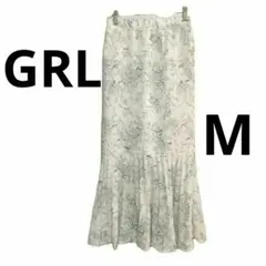 グレイル GRL 花柄プリーツ切替マーメイドスカート al111 Mサイズ