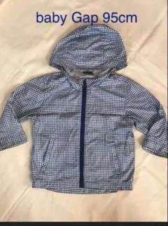 babyGap 95cm チェック柄 フード付きジャケット
