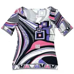 エミリオプッチ Tシャツ 半袖 カットソー EMILIO PUCCI 古着 Mのサムネイル