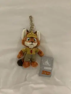 ニック　ズートピア　ぬいぐるみキーチェーン　幼少期　香港ディズニー