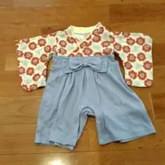 花柄ベビー袴70cm