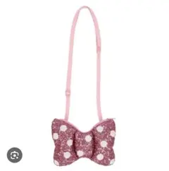 【美品】ディズニー　ミニーパルパルーザリボンショルダーバッグ　disny