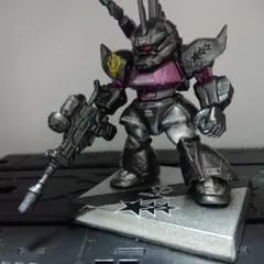 ガンダムコンバージ 黒い三連星　専用ゲルググ　ゲルググキャノン リペイント ガンダムコンバージ 黒い三連星専用 ゲルググキャノン リペイント改造