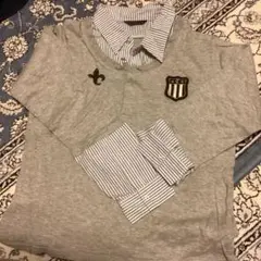 COMME CA ISM グレー ポロシャツ 140A