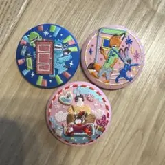 ディズニー　刺繍缶バッジ ズートピア　3個セット
