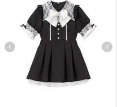 DearMyLove夢展望レース重ねパールリボンお嬢様ワンピース Mサイズ