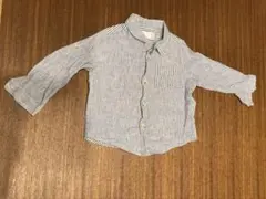 【サイズ80】ストライプ柄 長袖シャツ 9/12 months