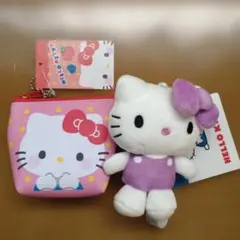 サンリオ ハローキティ マスコット ポーチ　コインケース
