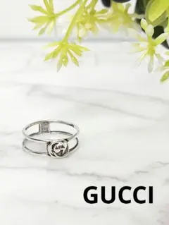 GUCCI グッチ インターロッキングG オープンバンドリング Ag925