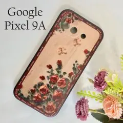 Google Pixel 9aケース 花柄 E ☆おまけガラスフィルム付
