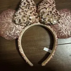 ディズニーミニーカチューシャスパンコールピンク