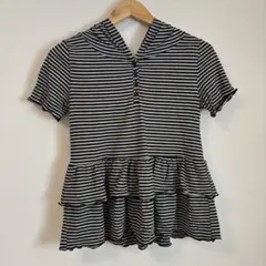 しまむら　フード付き半袖