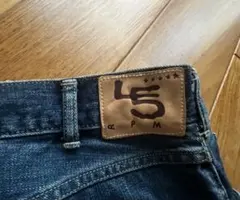 ★☆45R レディースインディゴ染めワイドデニムパンツ★★のサムネイル