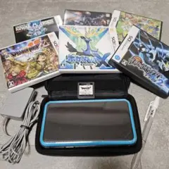 【美品】new ニンテンドー 2DS LL ターコイズ ソフトアクセサリーセット