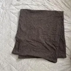無印良品:ダークブラウン 綿100% 枕カバー 45×88cm