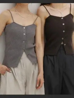 レウリィ　オリジナルニットビスチェアンサンブル