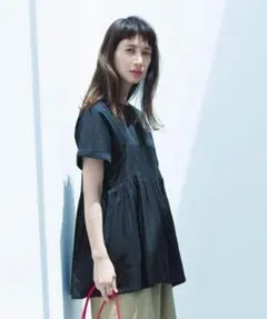 あいむみみ様専用《natural by clip》コットンレーヨンギャザーキャミ