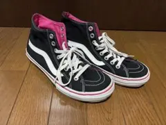 バンズ スニーカー ハイカット ブラックピンク