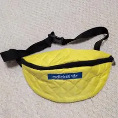 adidas イエロー キルティング ショルダーバック