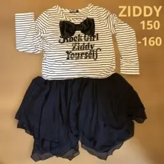 ZIDDY ワンピース　黒白ストライプ　オーガンジースのサムネイル