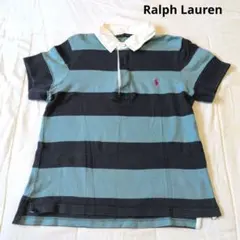 Ralph Lauren ストライプ ポロシャツ 半袖　M