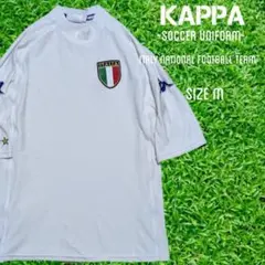希少品美品 Kappa サッカーイタリア代表 エンブレム刺繍 1/4Zipシャツ 希少品美品 Kappa サッカーイタリア代表 エンブレム刺繍 1/4Zip
