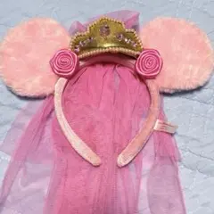 プリンセス　ミニー　ベールつき　カチューシャ　ティアラ　ディズニー　ランド　公式