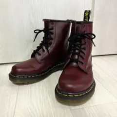 【超美品】Dr. Martens Kendra チェリーレッド UK5 24cm Dr.martens ドクターマーチン8ホールブーツ 24 UK5 チェリー