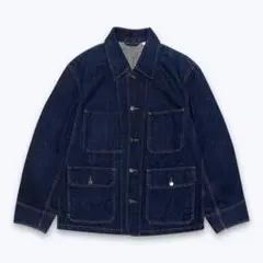 Uniqlo U デニム ワークジャケット L 濃紺 カバーオール サックコート