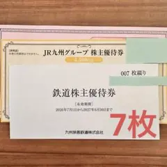 JR九州 株主優待券 2026-2027のサムネイル