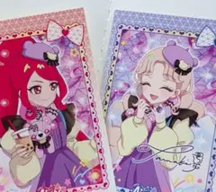 ひみつのアイプリ　ブロマイド風ステッカー　サクラ　タマキ