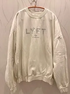 LÝFT オーバーサイズ クルーネックスウェット - アイボリー XL