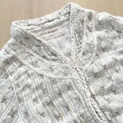 FITH WORKS 花柄長袖ガーゼブラウス120