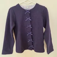 any FAM エニィファム リボン カーディガン 110 ネイビー 卒園入学