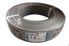 VVF2C-2.0(黒白)100m 1巻 送料無料 - メルカリ